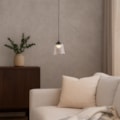 Pendente Led 3W 260Lm Preto Com Vidro Transparente Eletrorastro