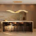 Pendente Led 52W 3000K 390Lm Dourado 120Cm Bivolt Sindora