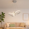 Pendente Led 58cm Cromado 35W 3000K ou 4000K ou 6500K 2600Lm Lp-01 Bivolt Nitrolux