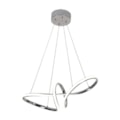 Pendente Led 58cm Cromado 35W 3000K ou 4000K ou 6500K 2600Lm Lp-01 Bivolt Nitrolux