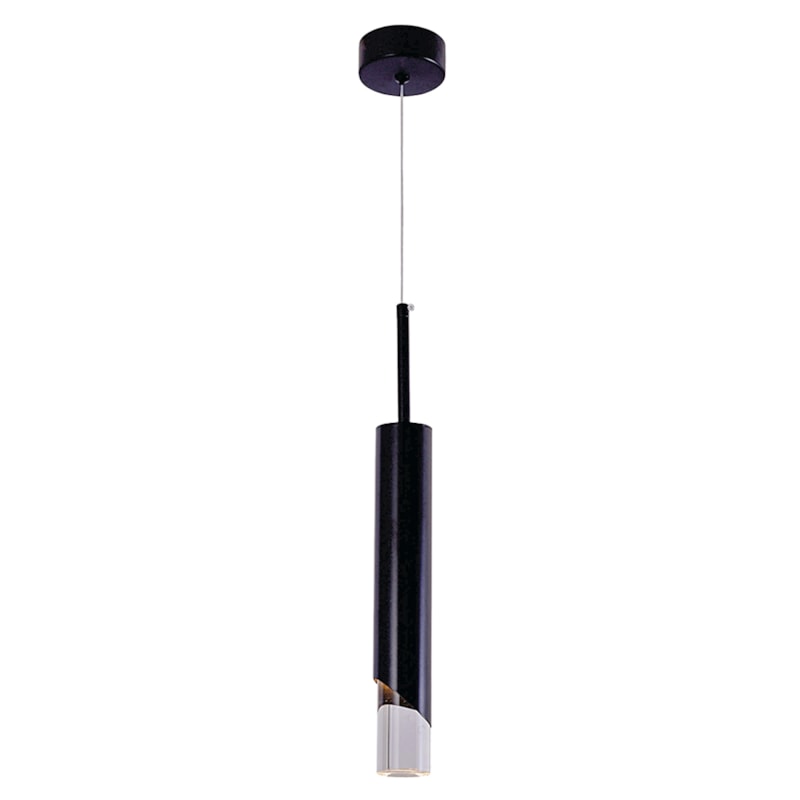 Pendente Led 5W 3000K 500Lm Preto 40Cm Bivolt Sindora