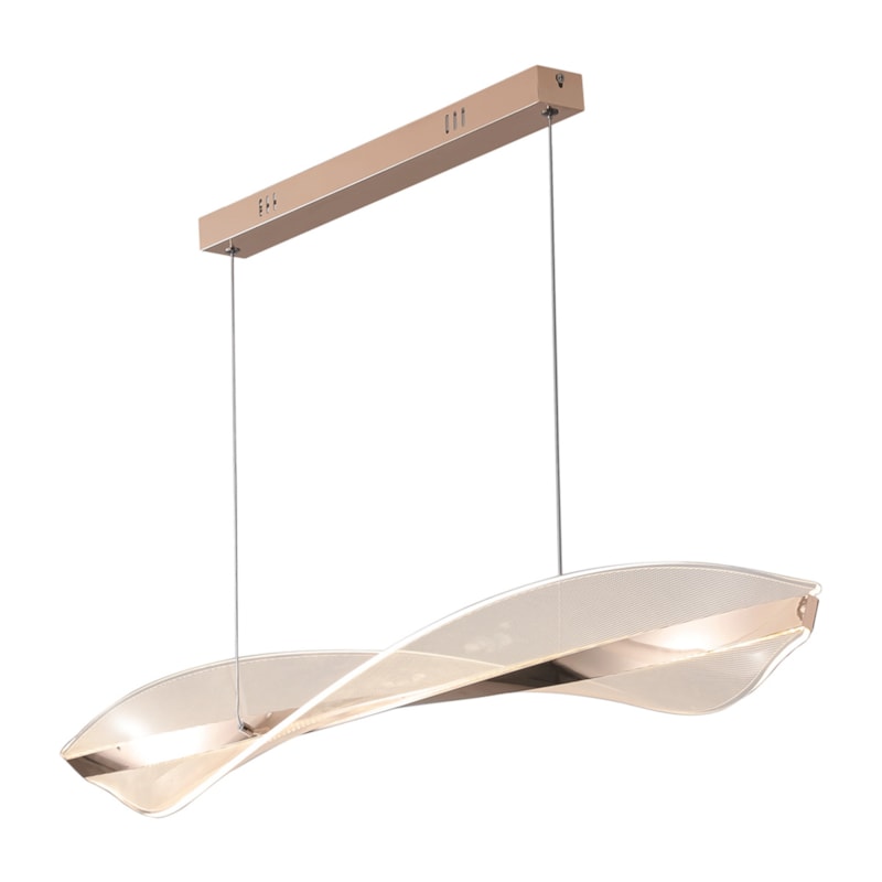 Pendente Led Acr-009D 25W 3000K 1750Lm Rose Gold 100Cm Nitrolux