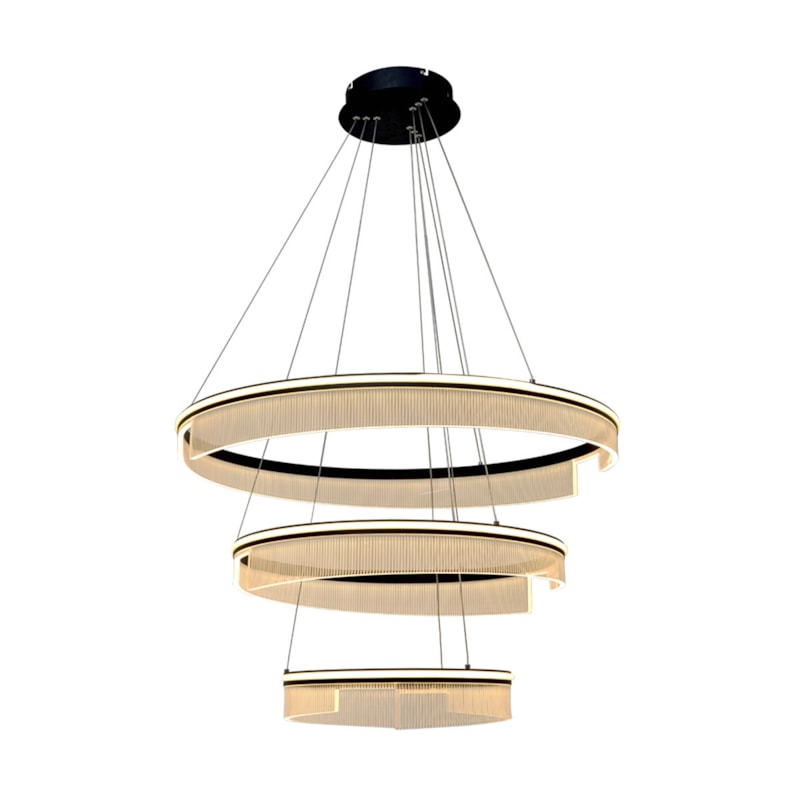 Pendente Led Acr-301P 135W 3000K 9450Lm Preto Bivolt Nitrolux