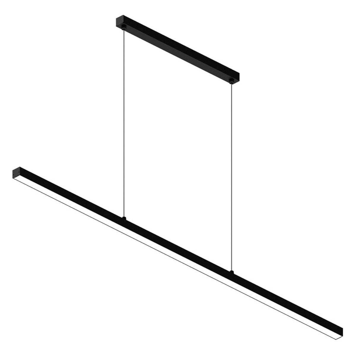 Pendente Led Apex 20W 3000K 1300Lm Preto 110Cm Bivolt