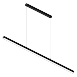 Pendente Led Apex 20W 3000K 1300Lm Preto 110Cm Bivolt Taschibra