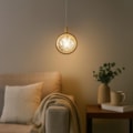 Pendente Led Glass 5W 3000K Ou 4000K Ou 6500K 250Lm Dourado Bivolt Eletrorastro
