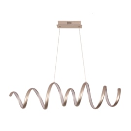 Pendente Led Lp-028N 42W 3000K 2940Lm Niquel 100Cm Bivolt Nitrolux