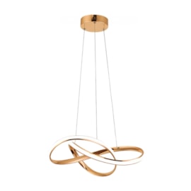 Pendente Led Lp-02D 40W 3000K Ou 4000K Ou 6500K 2800Lm Dourado Nitrolux