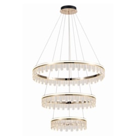 Pendente LED Mintaka 228W 3000K Branco Quente 18240Lm Dourado Bivolt PL-9746 Astraled