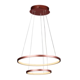 Pendente LED Montreal 50cm Cobre 40W Luz Amarela Bivolt Quality Pendente LED Montreal 50cm Cobre 40W Luz Amarela Bivolt Quality