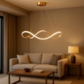 Pendente LED Oslo 30w 3000k Branco Quente Dourado Eletrorastro