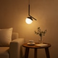 Pendente Led Panama 5W 3000K 275Lm Preto Com Globo Eletrorastro