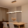 Pendente Led Quebec 40W 3000K 2400LM Preto Natural Bivolt Eletrorastro