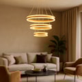Pendente Led Ravenna 70w 3000k Branco Quente Dourado Eletrorastro