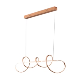 Pendente Led Rose Gold 96Cm 75W 3000K 3500Lm Bivolt LP-501D Nitrolux