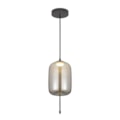 Pendente Led Selenita 5W 3000K 300Lm Com Vidro Fume 17cm GMH