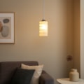 Pendente Lilly Cromado Com Vidro Leitoso 1 Lâmpadas E27 Eletrorastro