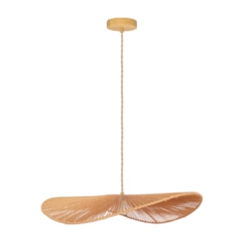 Pendente Lpb-008 Natural 1 Lâmpada E27 Nitrolux