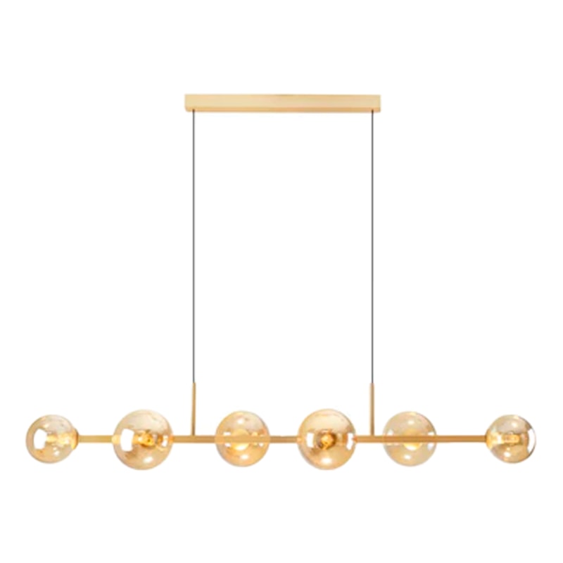 Pendente Orbit Dourado C/Globo 105cm Champagne Studioluce