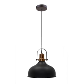 Pendente Oxford Preto Fosco com Cobre Spotline Pendente Oxford Preto Fosco com Cobre Spotline
