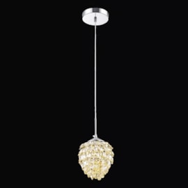 Pendente PE-030 Cristal Conhaque Mais Luz Pendente PE-030 Cristal Conhaque Mais Luz