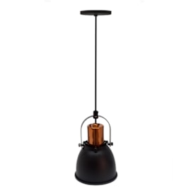 Pendente Prime Preto e Cobre Spotline Pendente Prime Preto e Cobre Spotline