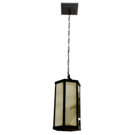 Pendente Retrô Sextavado Preto Metaldomado Pendente Retrô Sextavado Preto Metaldomado