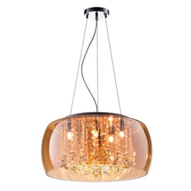 Pendente Soho 40cm Âmbar Bella Pendente Soho 40cm Âmbar Bella