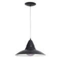 Pendente Space Preto e Branco 1 Lâmpada E27 Baxton