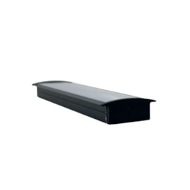 Perfil Embutir 1,0M Preto 1,7Cm X 1,0Cm Sem Fita Ledart