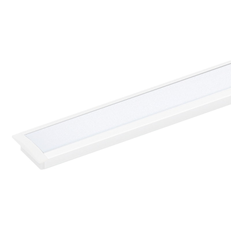 Perfil Led Embutir Branco Para Madeira 2 Metro Luz Branco Neutro 12v Mister Led