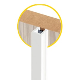 Perfil Led Sobrepor Mobiliário 1 Metro 7,2W/M Branco Quente 12v Mister Led