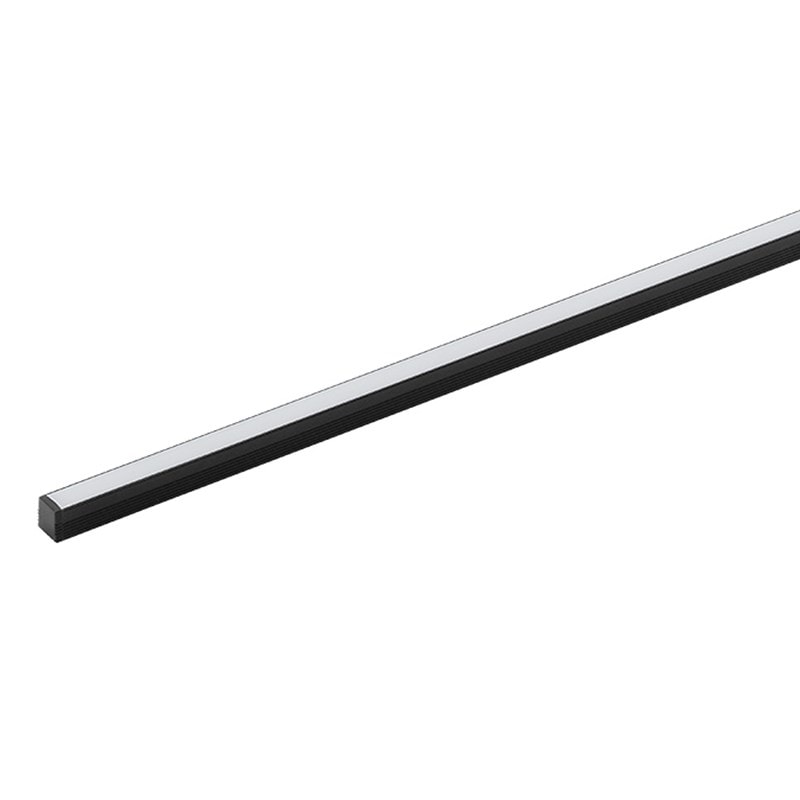 Perfil LED Sobrepor Preto 1 Metro 5w Branco Quente Archi Plano 24v STH20951PTO/27 Stella