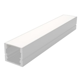 Perfil Sobrepor 3,0m Branco 15mm x 17mm Sem Fita PFS-04 Eletrorastro