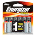 Pilha Alcalina Max AA6 Pequena Energizer