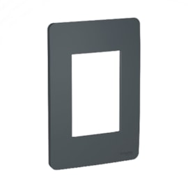 Placa 4x2 3 Módulos Stellar Black Orion Schneider Placa 4x2 3 Módulos Stellar Black Orion Schneider
