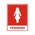 Placa Banheiro Feminino Sinalize