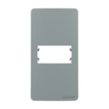 Placa Condulete Sleek 1” 1 Posto Com Suporte Cinza Margirius