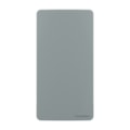 Placa Condulete Sleek 1” Cega Com Suporte Cinza Margirius