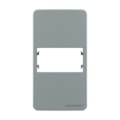 Placa Condulete Sleek 3/4 1 Posto Com Suporte Cinza Margirius