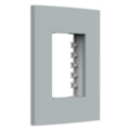 Placa Dubai 4X2 3 Modulos Com Suporte Gris Matte Enerbras