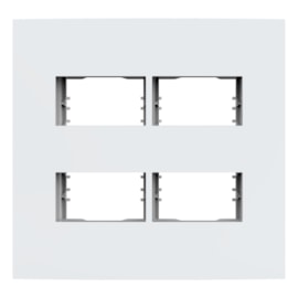 Placa Dubai Branca 4x4 4 Módulos Com Suporte Enerbras