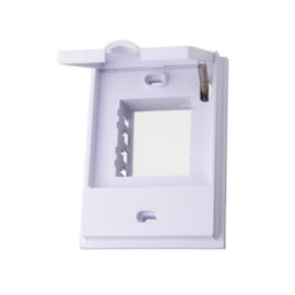Placa Externa com Suporte 4x2 2 Módulos Branca Belaqua Blux Placa Externa com Suporte 4x2 2 Módulos Branca Belaqua Blux