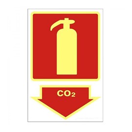 Placa Extintor CO2 Sinalize