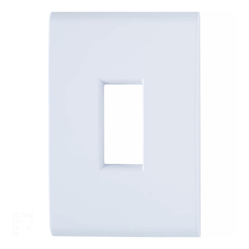 Placa Liz Branca 4x2 1 Modulo Vertical Tramontina