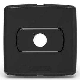 Placa Neo Sottile Para Móveis Saída De Fio Preta Enerbras