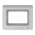 Placa Origen 4x2 3 Modulos Grafite IP55 Areas Umidas N0373.55 ABB