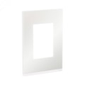 Placa Orion Class 4X2 03 Módulos Branco White Glass Vertical Schneider