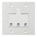 Placa Piso Inox 4x4 1 Unha P/3 Rj11/45 Nova Stamplac