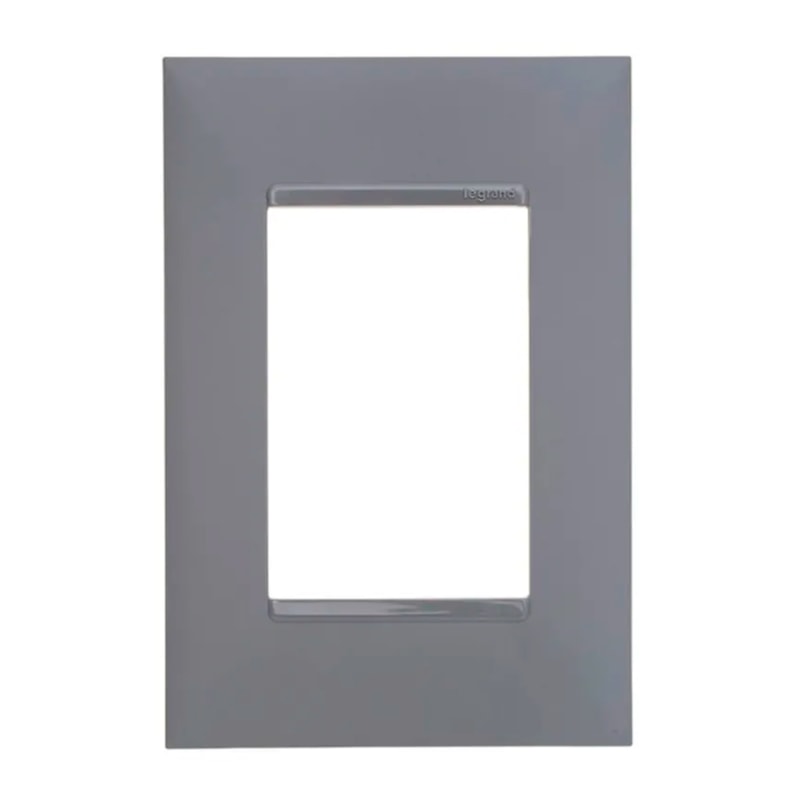 Placa Plus+ Cinza 4x2 3 Módulos Pial